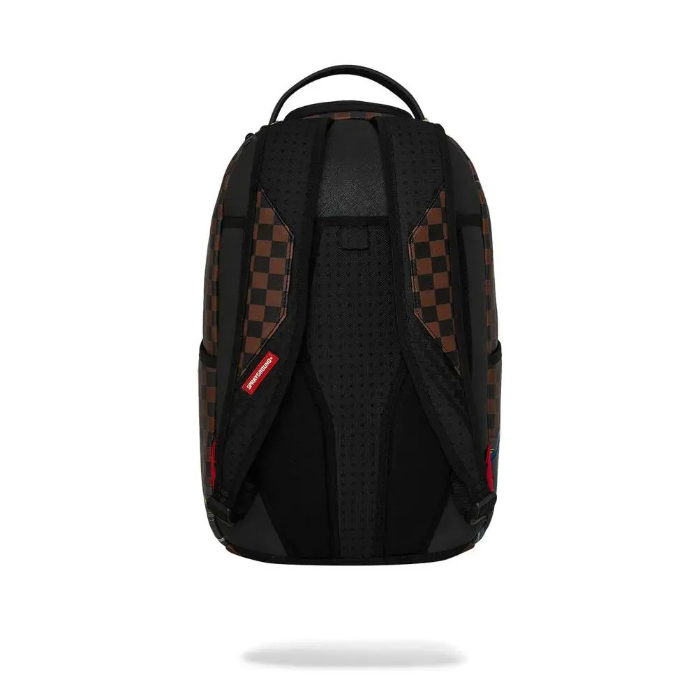 Sprayground 305 Escape Route Backpack Unisex Multi Check Shoulder Strap SPR377
